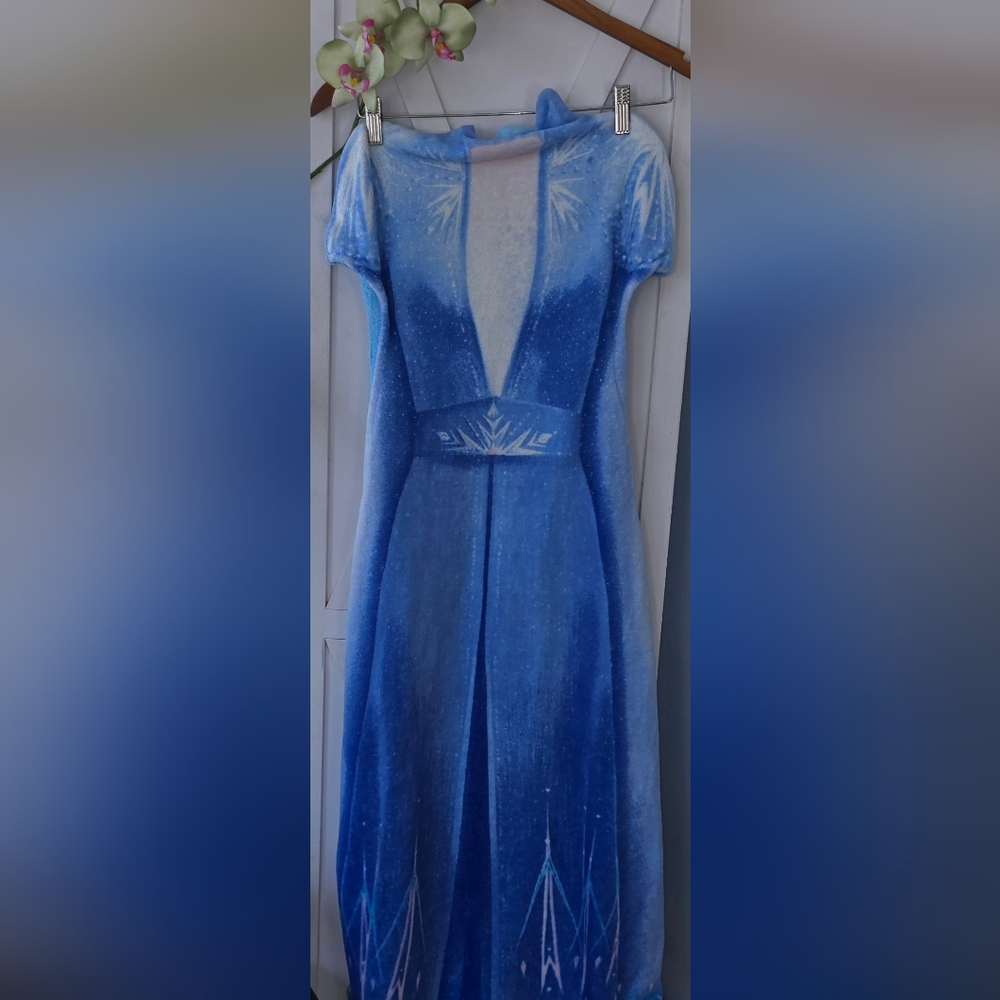 Disney Elsa Frozen Dress Pajama Robe Blanket